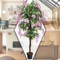 thumbnail image 4 of Costway 6' Artificial Wistera Silk Tree Pink Flower Indoor-Outdoor Home Decor, 4 of 10