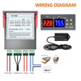 thumbnail image 2 of Lefu 12V/24V/110-220V STC-3028 Digital Dual LED Temperature Controller Thermostat, 2 of 5