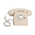 thumbnail image 1 of Téléphone Vintage à Cadran Rotatif à l'Ancienne avec Recomposition Téléphone Rétro Beige, 1 of 8