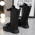 thumbnail image 4 of New Winter Style Velvet Children's Style Boots Children's High Leather Boots, 4 of 5