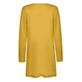 thumbnail image 4 of AherBiu Womens Cardigan Tops Long Sleeve Open Front Mid-Long Outwear with Pockets Spring Clothes, 4 of 6