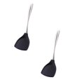 thumbnail image 1 of Oleegame 2PC Stainless Steel Handle Silicone Kitchenware Set Kitchen Supplies Black, 1 of 2