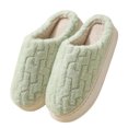 thumbnail image 1 of Pisexur House Slippers for Woman Keep Warm and Non-Slip Slippers Contrast Color Plush Warm Home Indoor Slippers & Comfortable and Durable House Slippers for Woman, 1 of 2