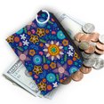 thumbnail image 4 of Youkk Petit Portefeuille Portable Impression Numérique Mini Sac de Rangement Pochettes Exquises Sac à Cartes en Polyester Motif Floral Porte-Monnaie Type A, 4 of 6