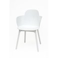 thumbnail image 3 of Dura Granada Set of 4 White Chairs, 3 of 4