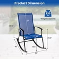 thumbnail image 2 of Gymax Set of 2 Outdoor Rocking Chair Patio Rocker w/ Breathable Fabric, 2 of 9
