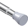 thumbnail image 1 of ZipGlo Tension Curtain Rod Silver Tension Rod 28 To 48 Inch Spring Curtain Rod Non Slip Tension Rods 1pcs For Windows No Drilling Adjustable Tension Rods of Curtain Window Closet Kitchen Wardrobe, 1 of 7
