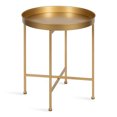 thumbnail image 1 of Kate and Laurel Celia Table d'Appoint Ronde Charmant, 18.25 x 18.25 x 22, Or, Table d'Accent Moderne Minimaliste pour Rangement et Présentation, 1 of 8