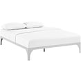thumbnail image 2 of Modway Ollie Steel Modern King Platform Bed Frame Mattress Foundation with Slat Support in Silver, 2 of 2