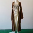 thumbnail image 4 of Babysbule Robe pour Femmes Liquidation Robe Vintage pour Femmes Longueur au Sol Gothique Cosplay, 4 of 6