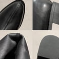thumbnail image 5 of Styesk Bottes pour Femmes Bottes pour Femmes Mode Décontractée Polyvalente Fermeture Éclair Suède Style d'Automne Tendance de la Mode Bottes Empilées Plates Mi-Mollet Bottes de Travail pour Femmes, 5 of 5