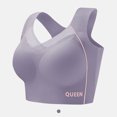 thumbnail image 1 of Wirefree Sports Bra for Plus Size Women, Full Coverage with Side Support & Back Smoothing Design, High Impact Support for Running, Gym & Yoga. Silver 38, 1 of 3