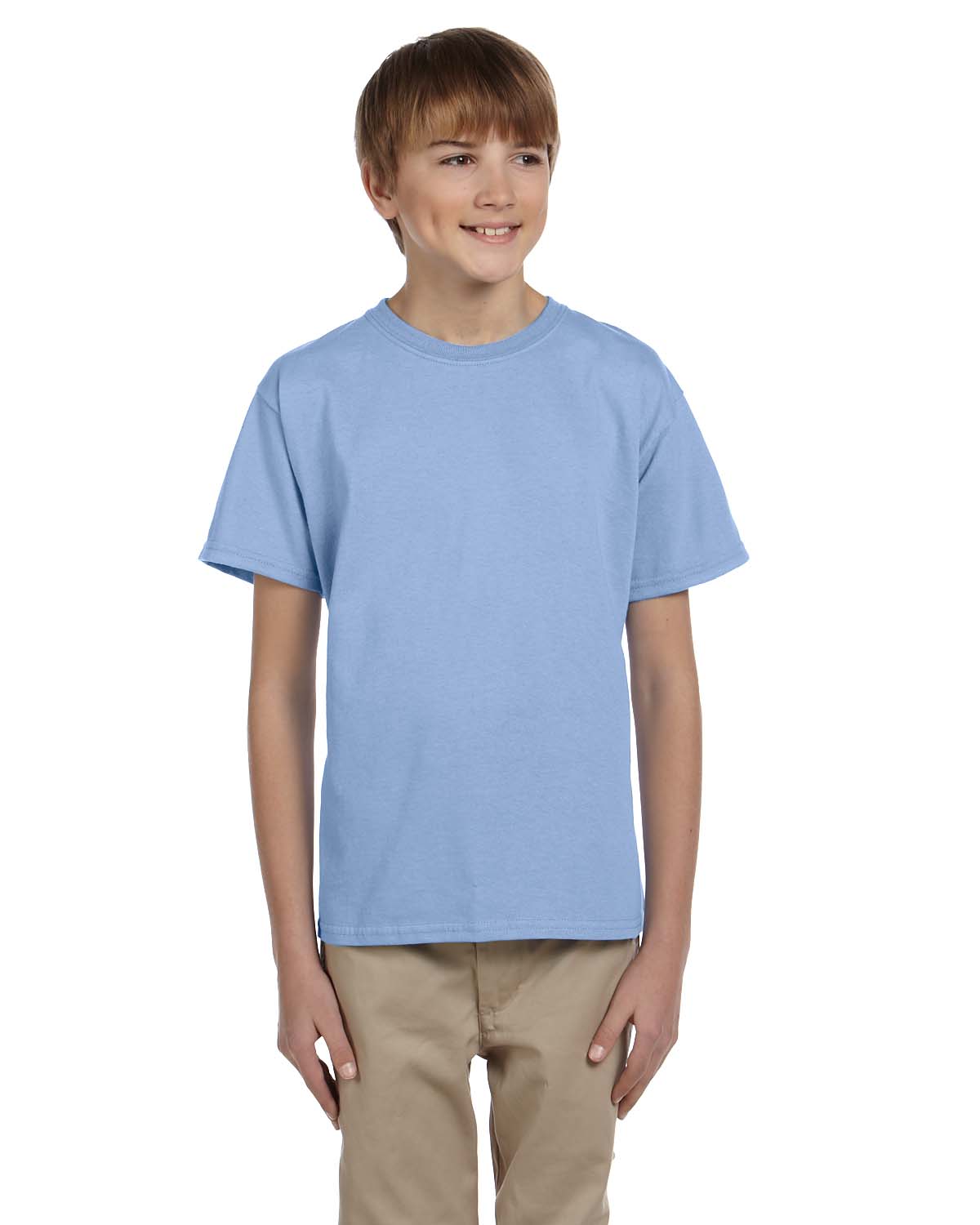 Hanes T-Shirt à Manches Courtes 50/50 pour Jeunes, Style 5370