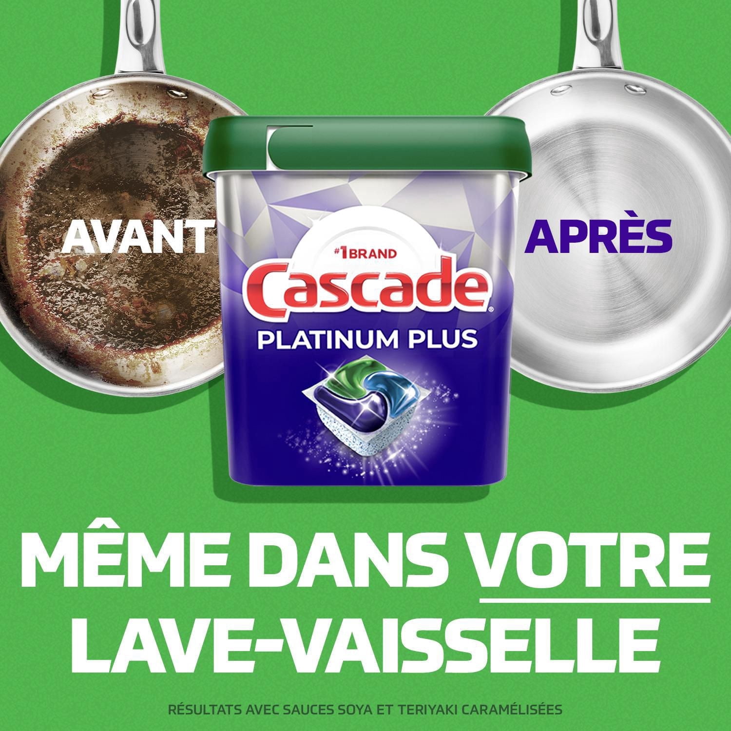 Cascade Platinum Plus Dosettes pour Lave-Vaisselle, Détergent pour Lave-Vaisselle ActionPacs, Citron Net 21CT