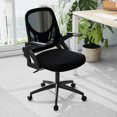 thumbnail image 4 of Costway Mesh Office Chair with Lumbar Support & Flip-up Arms Rolling Casters for Work, 4 of 10