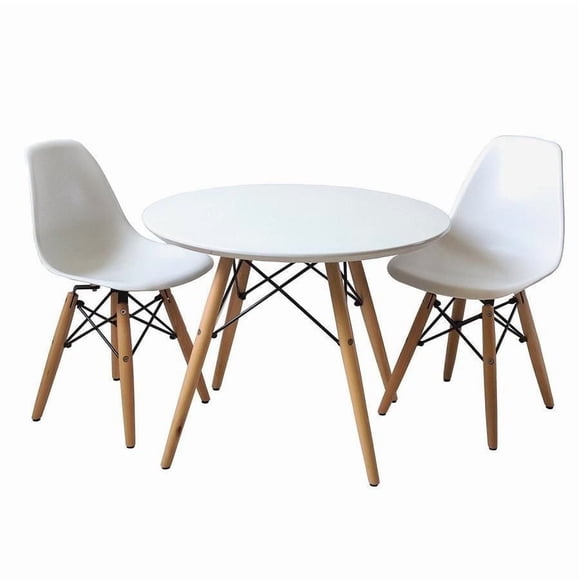 Eiffel Kids Set in Wood in white color