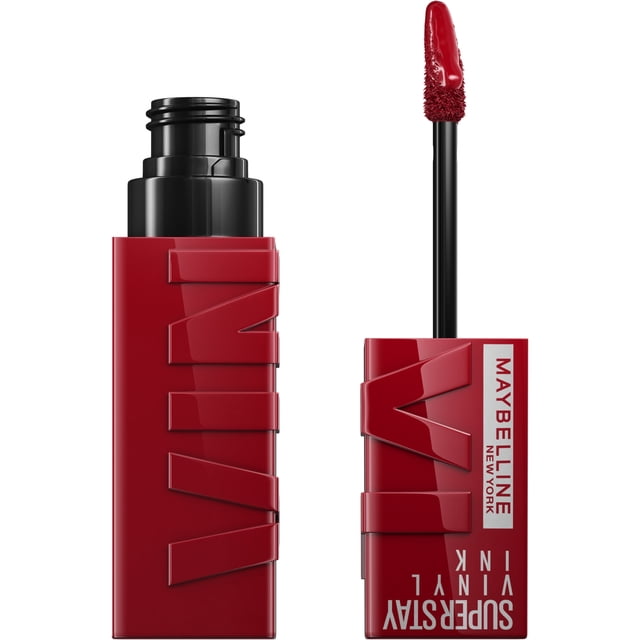 Rouge à lèvres liquide Super Stay Vinyl Ink de Maybelline New York longue tenue et sans bavures, couleur ultrapigmentée et brillance instantanée, charmed ,4.2 ml