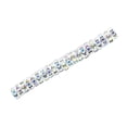 thumbnail image 3 of 100 Pieces Rhinestone Rondelles with Big Holes Charm Spacer Beads Jewelry Crystal Multi-colors Loose Bead for DIY Necklace White AB, 3 of 8