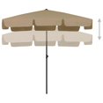 thumbnail image 5 of vidaXL Parasol de Plage Taupe 200x125 cm, 5 of 5