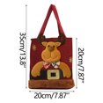 thumbnail image 3 of RXIRUCGD Sacs-Cadeaux de Noël Rouges avec Poignée, Petits Sacs Fourre-Tout en Tissu Réutilisables pour Bonbons, pour Cadeaux de Fête de Noël, Mariage, Anniversaire, 3 of 4