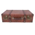 thumbnail image 1 of Old Suitcase, Leather Handle Vintage Suitcase Decorative Multifunctional Large Capacity Exquisite Craftsmanship  for Photo Props and Luggage, 1 of 7