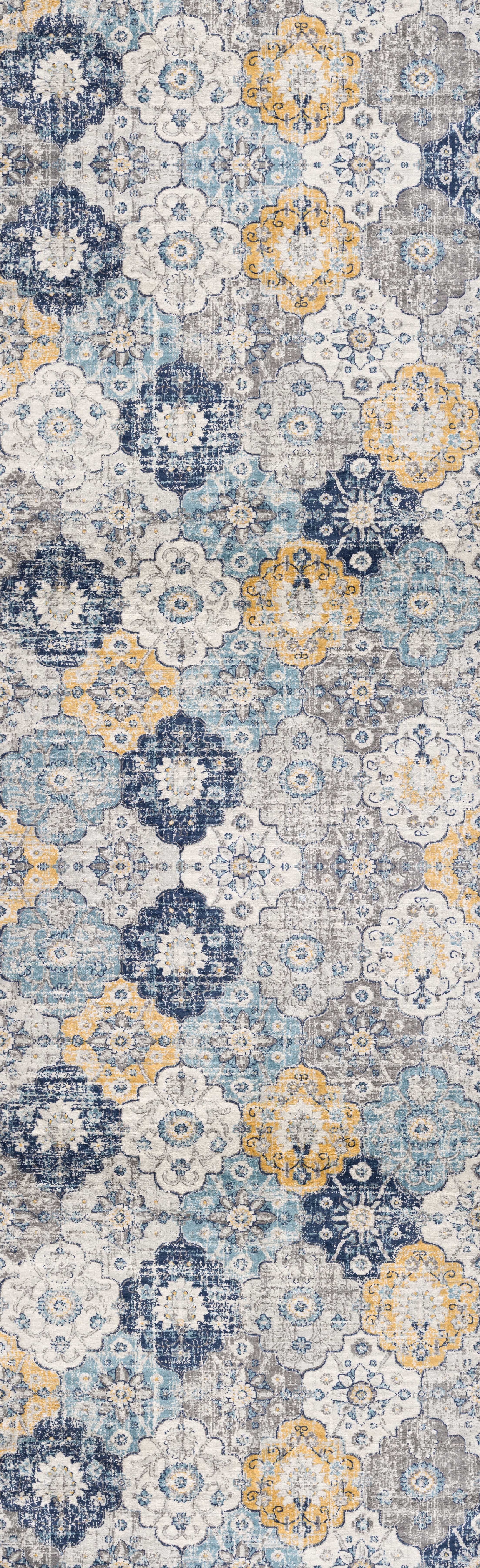 Tapis floral moderne de la collection Savannah Rug Branch
