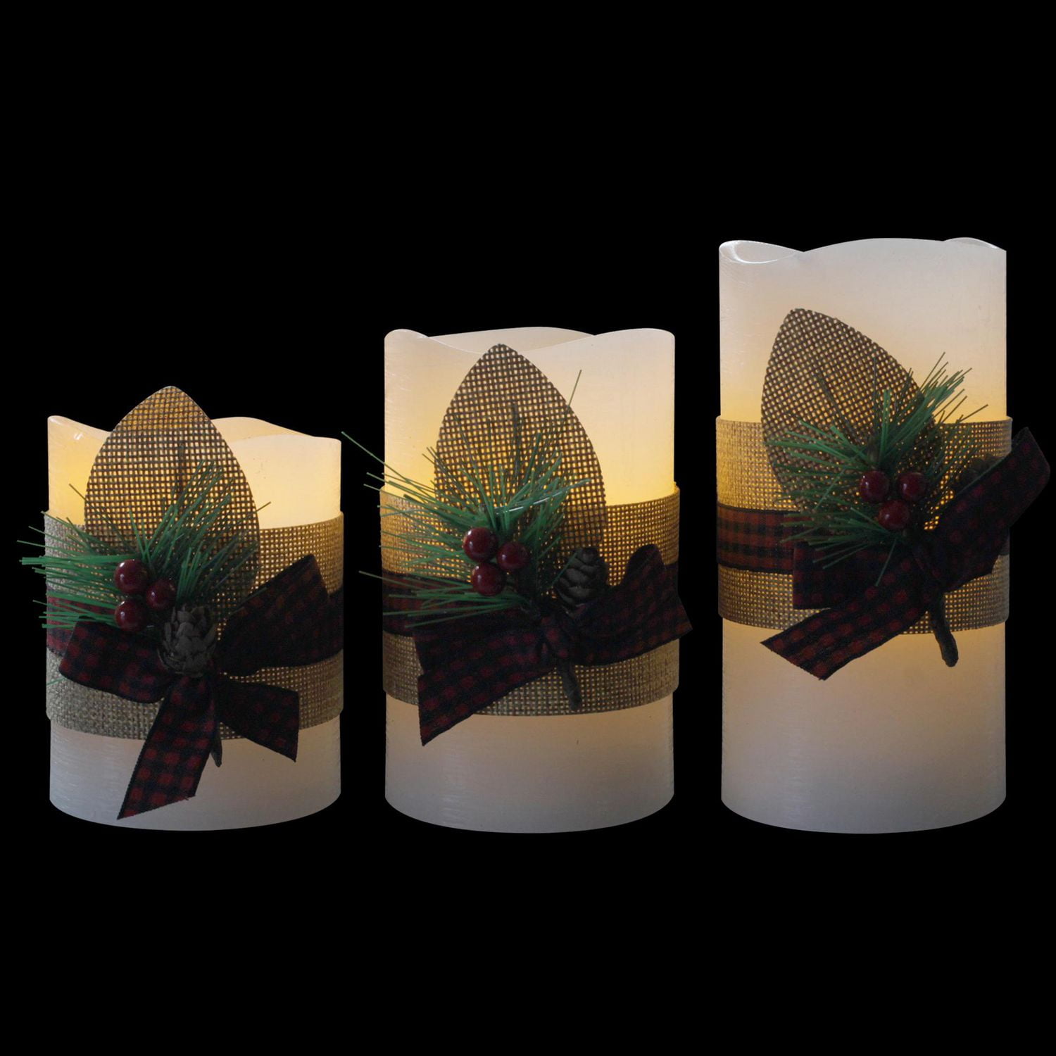 Hometrends Feuillage en Toile de Jute LED Avec télécommande