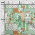 thumbnail image 2 of oneOone Velvet Green Fabric Floral Sewing Material Print Fabric By The Yard 58 Inch Wide, 2 of 5