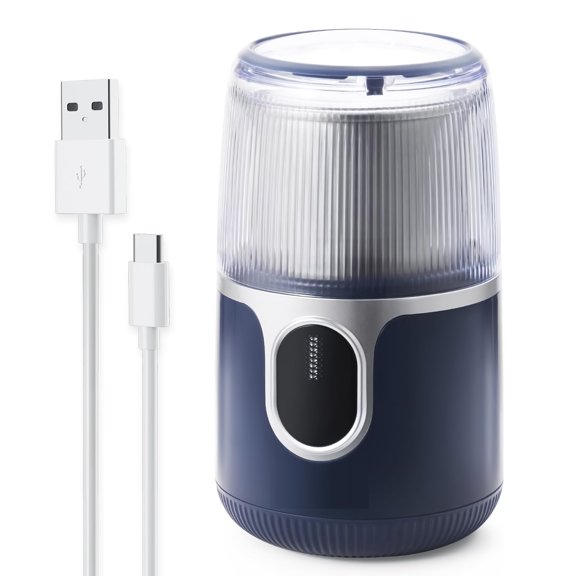 Moulin Électrique Sans Fil pour Café et Épices avec Lame en Acier Inoxydable 304 - Moudre 85 Tasses par Charge - Idéal pour la Maison, la Cuisine et les Voyages