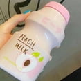 thumbnail image 2 of Portable Children Drinking Bottle with Strap PC Plastic Outdoor Water Cup Cute Fruit Pattern Pink 480ML, 2 of 5