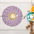 thumbnail image 1 of pdqouc Lot de 6 Napperons en Corde de Papier Fine Tricotés en Désordre Napperons en Papier Décoration de Table de Restaurant Accessoires Bricolage de Maternelle Tapis d'Arrière-plan pour Assiette Napperon Rond Napperons de Table pour Salle à Manger Intérieure, 1 of 3