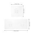 thumbnail image 3 of 20pcs Clear Adhesive Suction Sticker No Drilling Bathroom Shower Shelf Sticker Hooks, 3 of 8