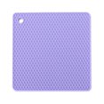 thumbnail image 1 of ziyahi Heats Insulation Table Mat Dish Plate Pot Pad Square Coaster Nonslip Placemat Desk Countertop Protector Kitchen Draining Purple, 1 of 5