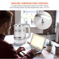 thumbnail image 4 of Temperature Control Electric Kettle, 1.7L Glass Kettle 1700W Water Boilter with Keep Warm Function, Auto Shut-Off and Boil-Dry Protection, LED Indicator BPA Free, 4 of 9
