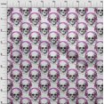thumbnail image 3 of oneOone Rayon Purple Fabric Skull Sewing Craft Projects Fabric Prints By Yard 56 Inch Wide, 3 of 5