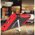 thumbnail image 3 of Étui pour Galaxy S10 Plus, Étui Rouge à Trois Boucliers [Qualité Militaire] Robuste avec Béquille en Métal [Inclut une Dragonne Lanière] pour Téléphone Samsung Galaxy S10+ (SM-G975), 3 of 10
