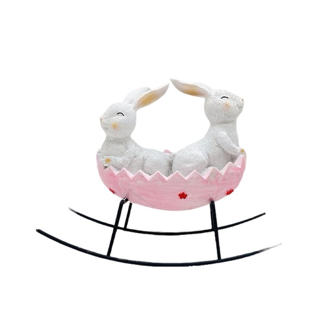 fastboy Easter Bunny Decorations Durable Easter Centerpiece For Versatile Bunny Decor Organized Clutter-free Baby pink