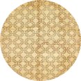 thumbnail image 1 of Ahgly Company Tapis d'Intérieur Ronds Abstraits Jaunes Abstraits pour Aire, 8 Pieds Rond, 1 of 6