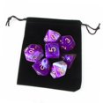 thumbnail image 4 of lionlar Pack of 7 Polyhedral Dices Set with Pouch Bar Math Teaching B, 4 of 6