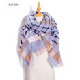 thumbnail image 1 of Dvkptbk Foulards pour Femmes Mode Hiver Femmes Foulard Colorée Décontractée Foulard à Franges Châle Vêtements en Liquidation, 1 of 5