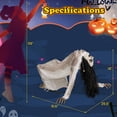 thumbnail image 2 of Costway Fantôme Rampant Animatronique Lumineux et Animé pour Halloween avec Yeux à LED, 2 of 10