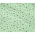 thumbnail image 4 of oneOone Cotton Flex Fabric Leaves & Rose Flower Print Fabric BTY 40 Inch Wide, 4 of 4
