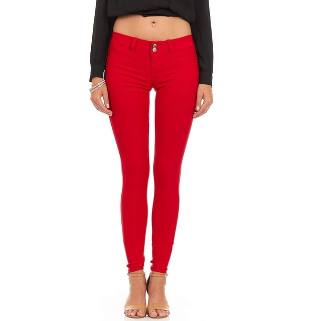 Cover Girl Skinny Jeans Cute Juniors Yoga Hyper Stretch Soft Denim 6 Color Plus Size
