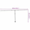 thumbnail image 4 of vidaXL Awning Post Set White 600x245 cm Iron, 4 of 5