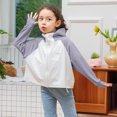 thumbnail image 2 of Dealovy Girls Hoodies Sweatshirts Long Sleeve Summer Sun Protection Jackets Full Zip Color Block Baby Clothes, 2 of 3