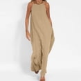 thumbnail image 2 of Penkiiy Robes Maxi pour Femmes 2024 Robe Longue à Bretelles Spaghetti Unie à Col Montant Sans Manches Robes d'Été Fendue à Bretelles Robe Fluide L Kaki, 2 of 5