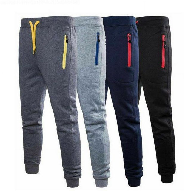 Men Slim Fit Tracksuit Bottom Skinny Jogging Jogger Trouser GYM Sport Sweat Pant