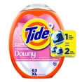 thumbnail image 2 of Tide Power PODs + Downy Laundry Detergent Pods, Soft Boosters + April Fresh, Detergent soap pacs for Laundry washing, HE compatible, 63 Count, 2 of 19