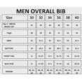 thumbnail image 2 of Men Denim Bib And Brace Overalls Painters Coveralls Pro Work Engineer Dungarees, 2 of 2