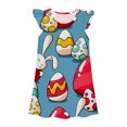 thumbnail image 1 of MIASHUI Robe de Princesse pour Filles, Chemises de Nuit pour Enfants Filles, Manches Volantées, Pyjama, Bleu, 8-9 Ans, 1 of 2